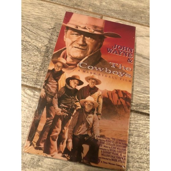 John Wayne‎ & The Cowboys 1971 VHS Video Tape Cowboy Western movie New Sealed - Picture 1 of 4